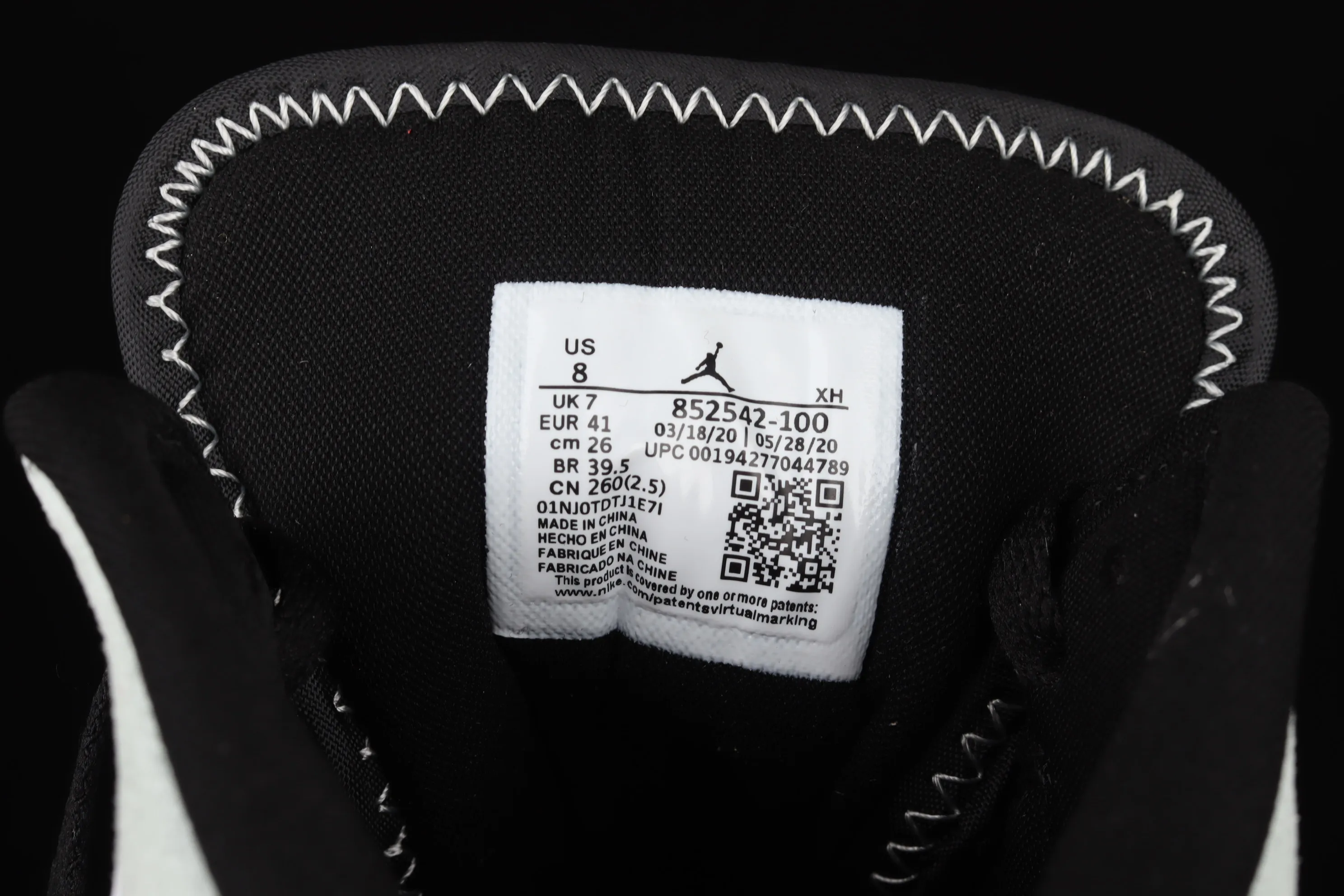 All categories Air Jordan Jordan series basketball shoes Air Jordan 1 Mid Special offer Air Jordan 1 Mid AJ1 Joe 1 black and white black tea Zhongbang basketball shoes 852542-100